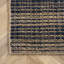 Tapis crocheté à la main en coton naturel / bleu marine Letwan-1134350591