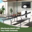 Red Barrel Studio 6 Ft Picnic Table Bench Set Outdoor Dining Table & 2 Benches With Metal Frame White-2104561711
