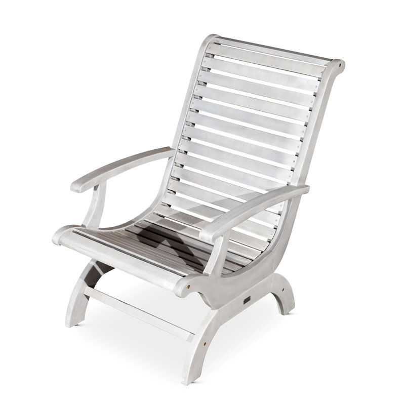 Chaise berçante d'extérieur avec accoudoirs, Argent argent