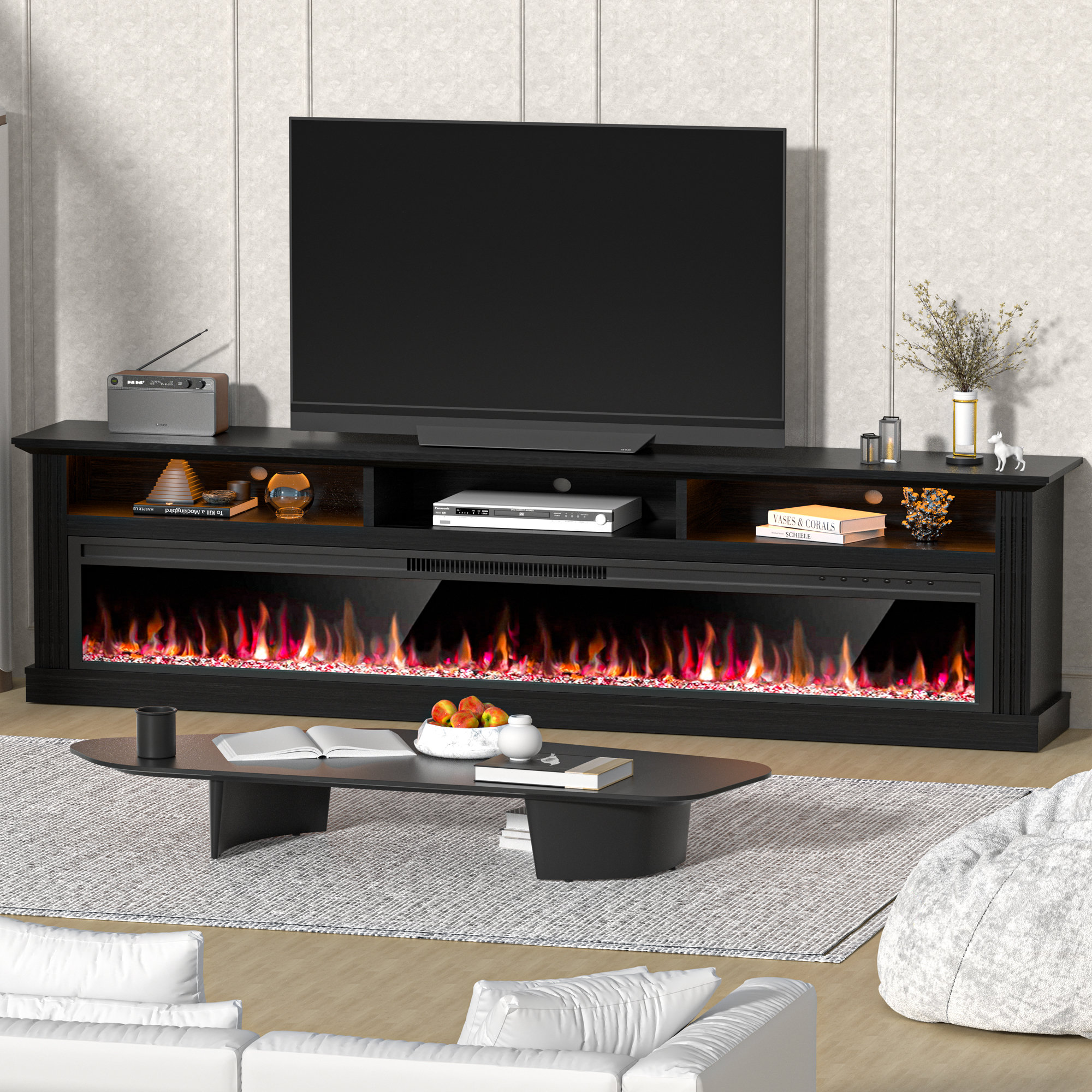 Lark Manor™ Fireplace Tv Stand For Tvs With Electric Fireplace ...