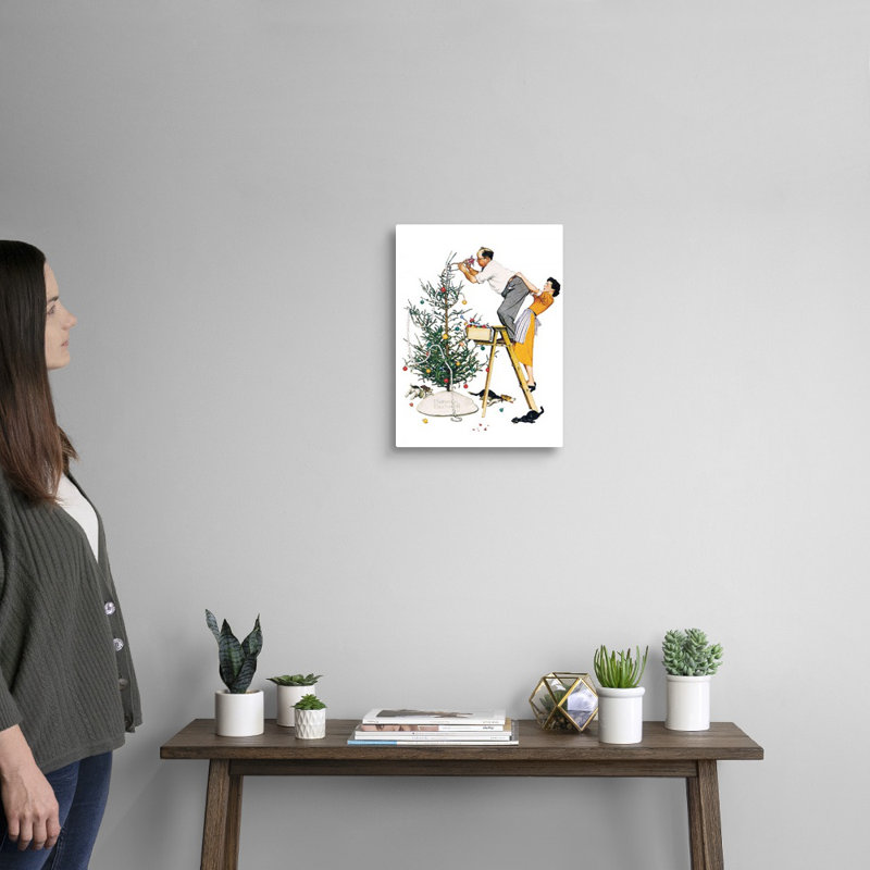 "Norman Rockwell", art mural sur toile, Toile tendue, H 16 po x l 12 po x P 1,25 po