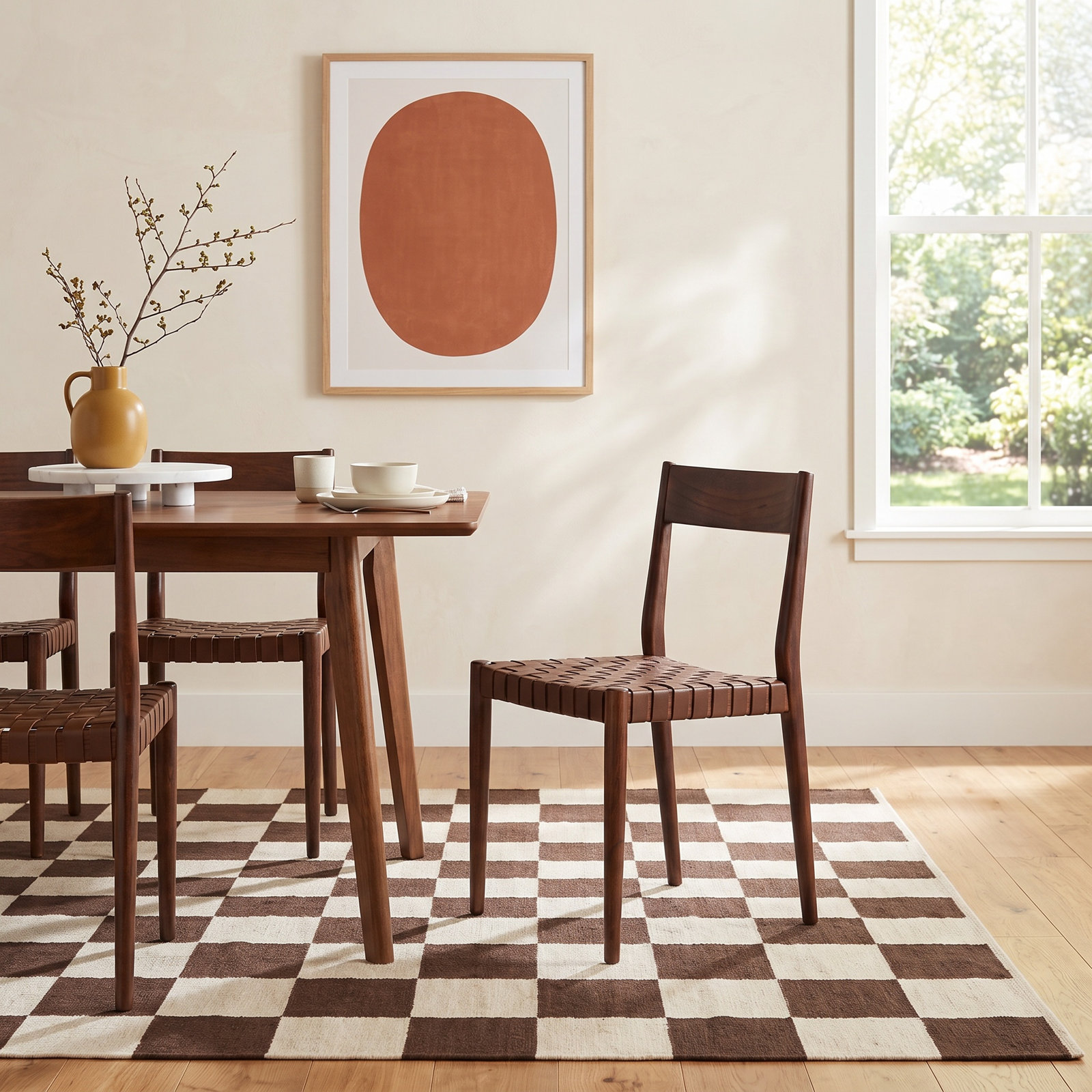Cosme Dining Armchair, Brown