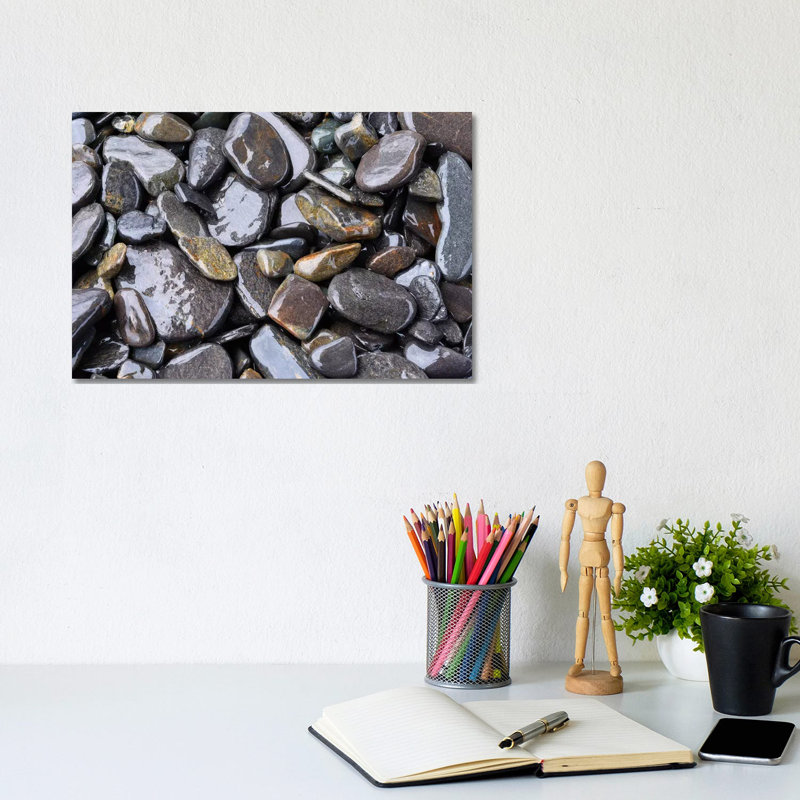 Beach Rocks Detail by Savanah Plank - Wrapped Canvas Print, 20.32 cm H x 30.48 cm W