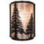 Tall Pines Bronze 1 - Light Flush Mounted Sconce