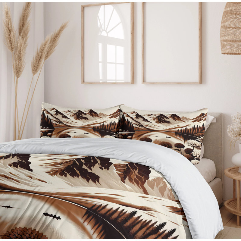 Lake Duvet Cover, King Duvet Cover + 2 Standard Shams