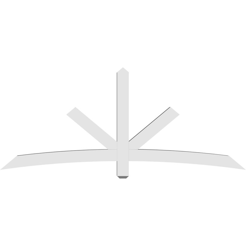 Support de pignon Alberta Alberta, H 35 po x l 84 po (pas: 10/12), P 4 po x F 4 po, PVC