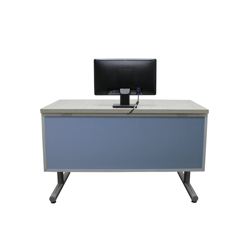 Panneau de modestie acoustique fixé au bureau, Tombée de la nuit, Aluminium, H 24 po x l 36 po x P 0,63 po