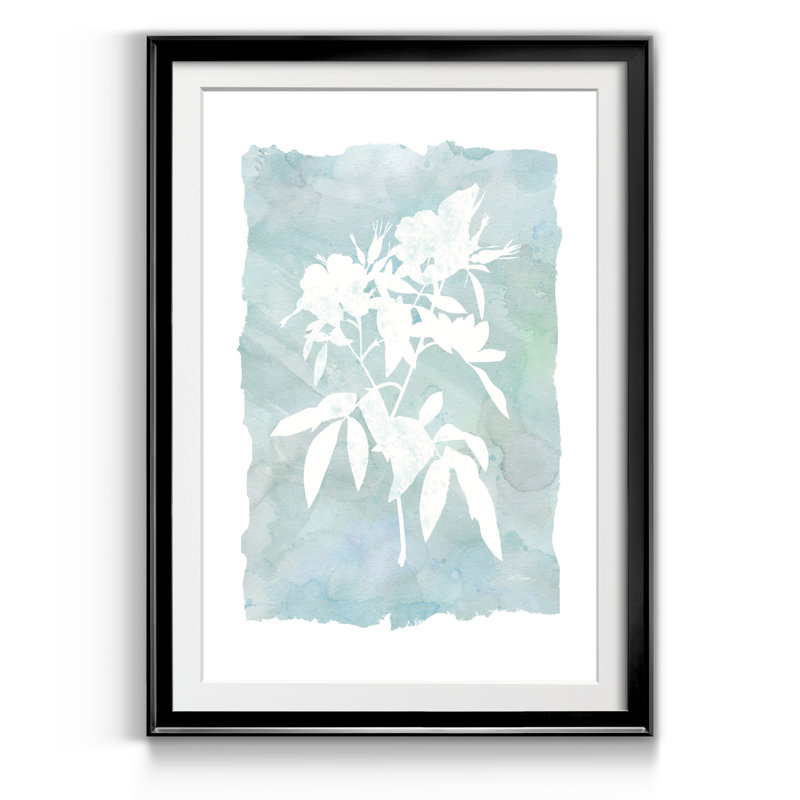 Silhouette botanique III - cadre photo, reproduction d'art, H 18,5 po x l 24,5 po x P 1,5 po, Noir