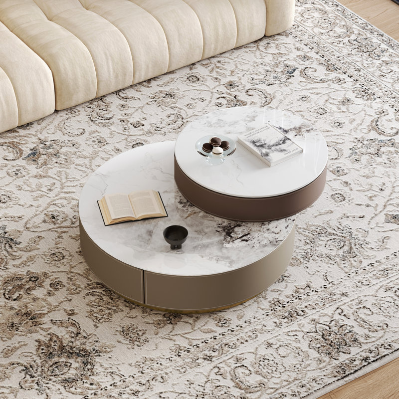 Table basse à plateau relevable avec rangement Elay