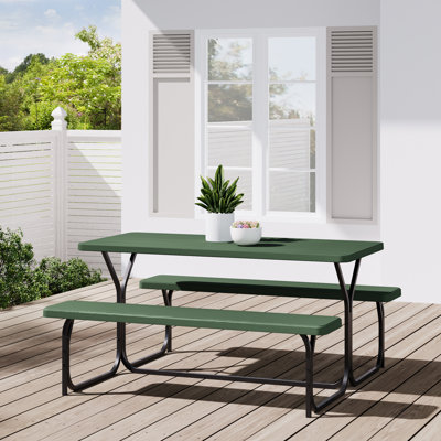 Kedryn 4 - Person Patio Dining Set with Rectangular Table