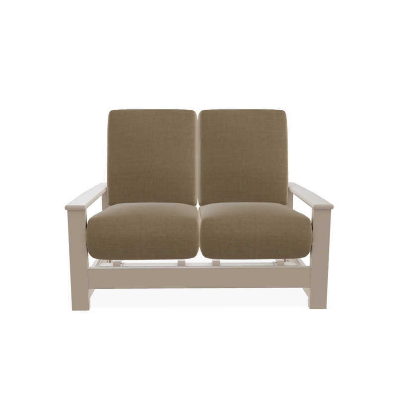 Leeward 56.5'' Wide Loveseat with Cushions, Wren, Desert