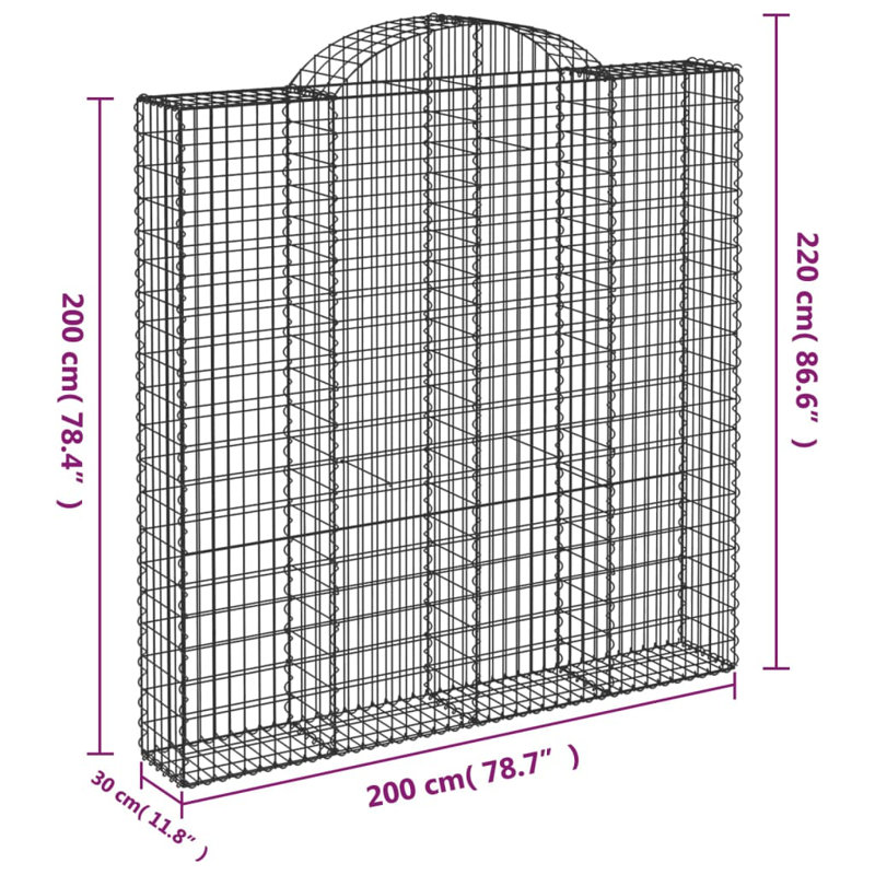 Celka 200 cm W Fence Panels Fencing, 220cm H x 200cm W x 30cm D