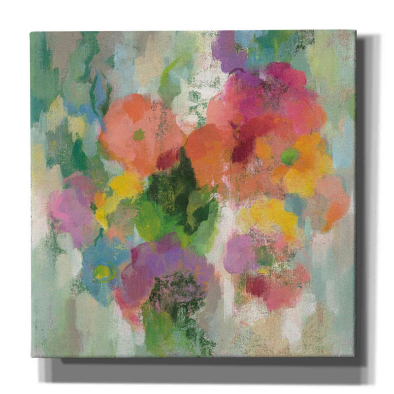 Jardin coloré II par Silvia Vassileva, H 37 po x l 37 po x P 1,5 po