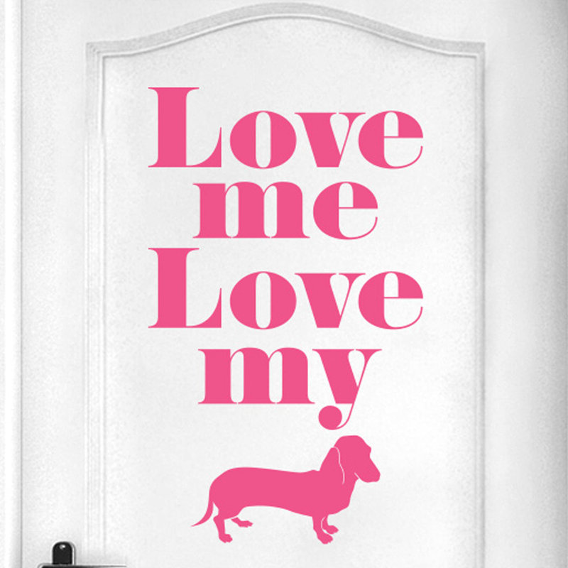 Animals Wall Decal, Pink