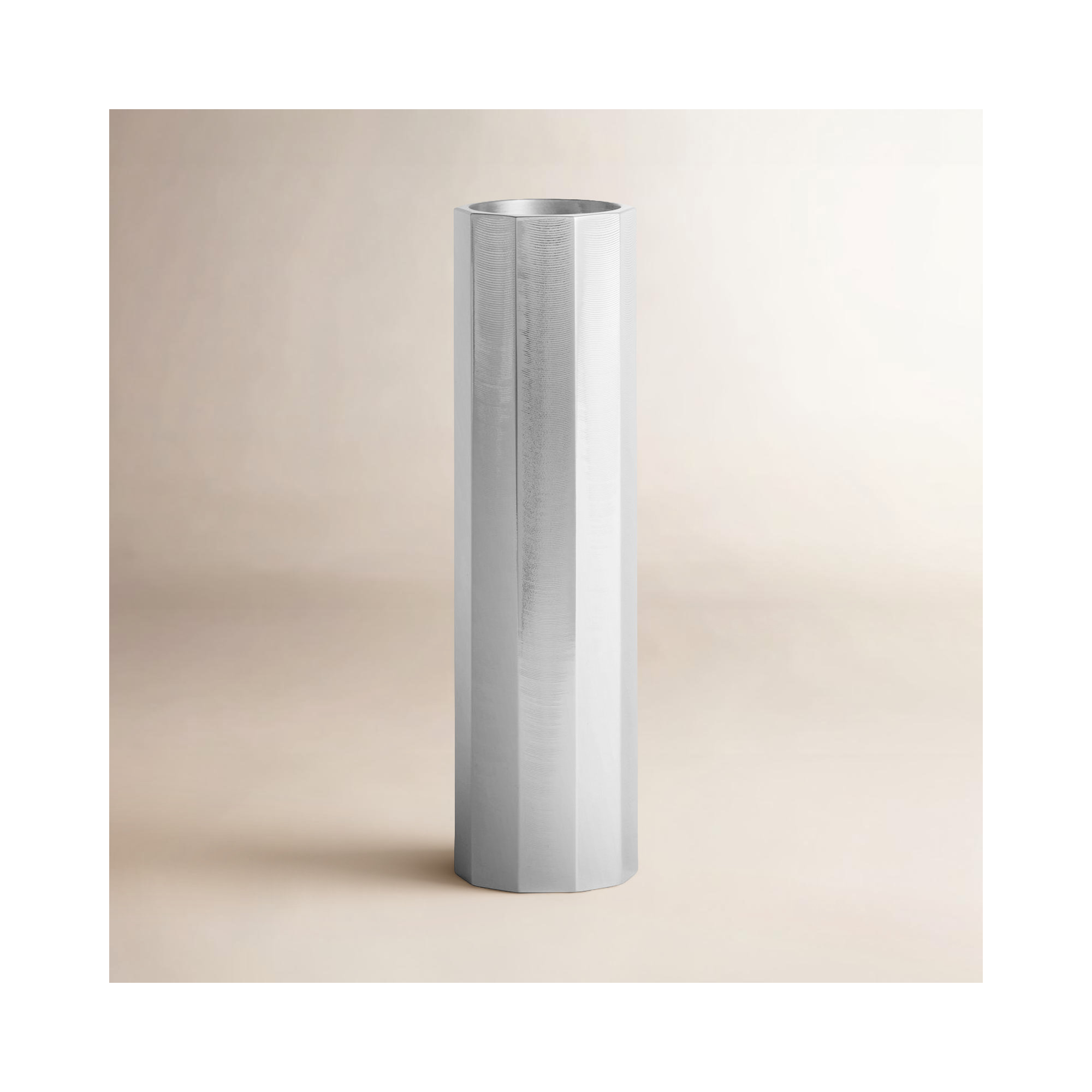 Gussy Aluminum Table Vase, 7" H x 2" W x 2" D