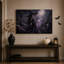 «Witch Casting», magie mauve sous la pleine lune avec toile d'Halloween-421756417