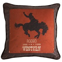 Rustic brown beige teal western country cowboy fashion Throw Pillow for  Sale by lfang77