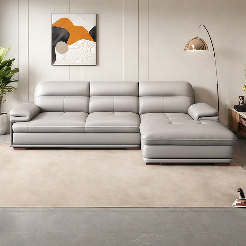 Canapé moderne simple de style américain, H 35,43 po x l 112,2 po x P 67 po, 3