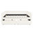 Daybed With Trundle, Drawer Storage Option, Queen Size, Upholstered, Beige Boucle, Stylish Stripe, Comfortable Seating Experience, Easy Installation Manual Solution, Vertical Padding, Steps