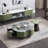 Shaped supercrystalline stone coffee table-111003496