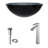 Giovanni Giovanni Round Glass Vessel Bathroom Sink with Faucet-99535948-99535946