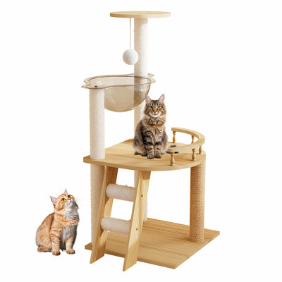  Arbre à chat 41,3 po et poteaux à griffer inclus, avec plateformes et hamac