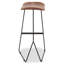 Bucyrus Upholstered Counter Stool with Metal Frame-1540806505