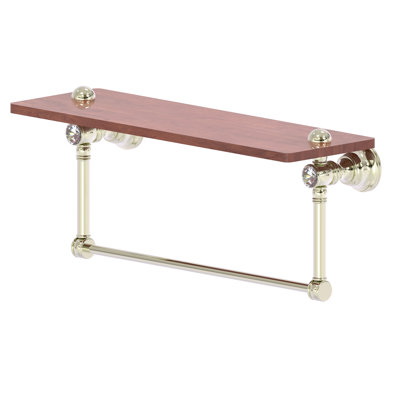 Tablette en bois massif avec barre à serviettes Freyja Ironwood