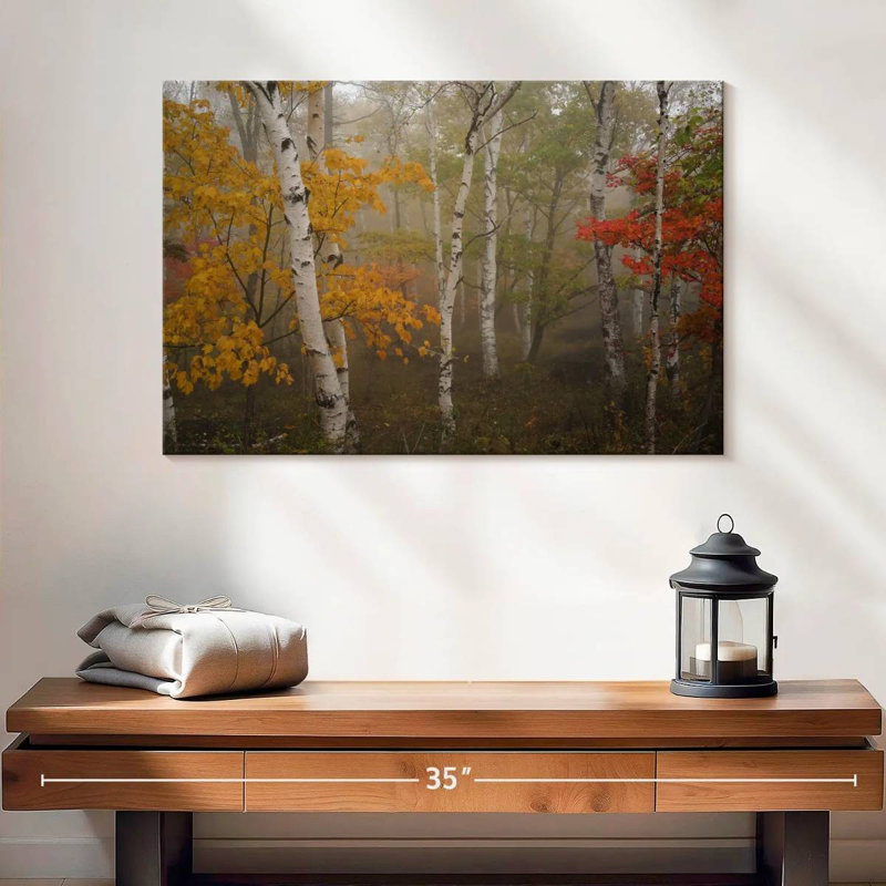 Alvord Autumn Birch Forest, H 16 po x l 24 po
