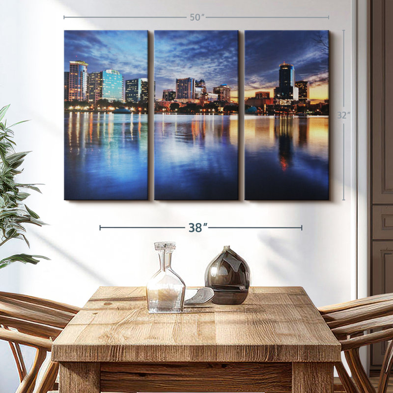 «Orlando Night Skyline» sur, H 32 po x l 50 po