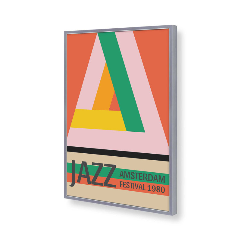 Amsterdam Jazz Festival, reproduction d'affiche, H 15,25 po x l 12,25 po, Chrome poli