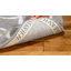 Tapis gris en laine / coton / viscose touffeté à la main Claudian-23568462