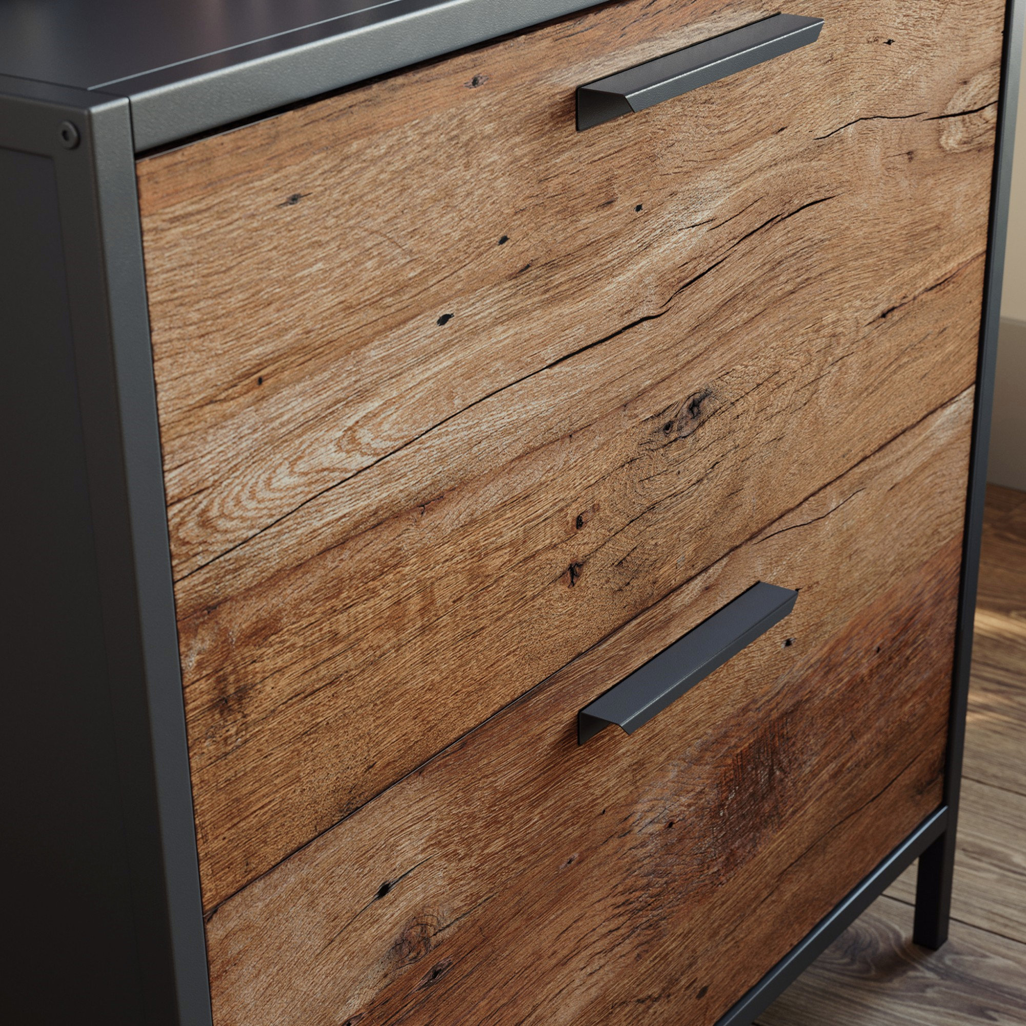 Wrought Studio™ Modern Design Filing Cabinet, Metal Frame File Cabinet ...