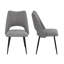 4-Chair Set Modern Dining Chair With Metal Legg & Adjustable Feet-350635793