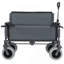 Chariot pliant 3 en 1 avec siège de banc - capacité de 500 lb, pneus de plage 9 po x 4 po pour le camping et la plage, gris-123115863