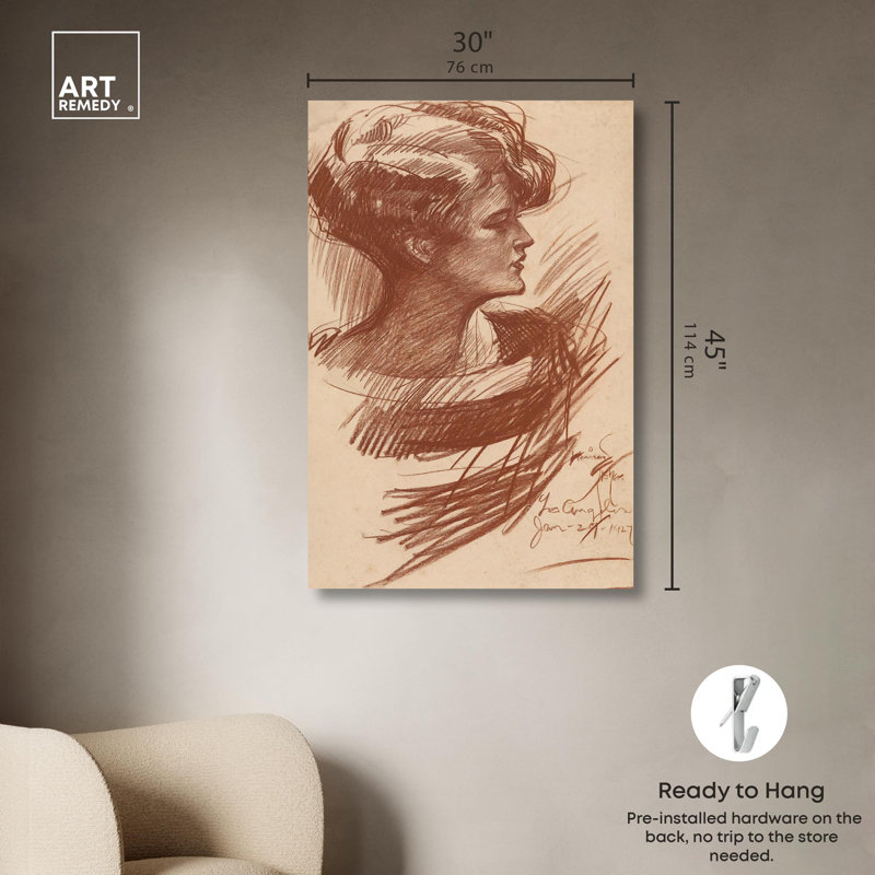 Art Remedy Fluid Contours Canvas Classic Nude Art by Art Remedy