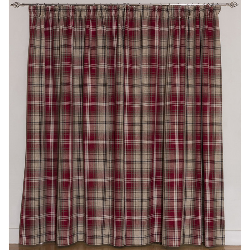 Choate Blackout Curtain Pair, 167 W x 228 D cm, Red