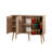 Aegeus Modern Console Table with Multi-Shelf Storage, Sonoma Oak Finish, 47.2 x 35.4 x 14.2 inches | 100% Melamine Coated Particle Board, Hornbeam Legs, UV Coating, Wall-Mountable | Perfect for Home Office & Living Room