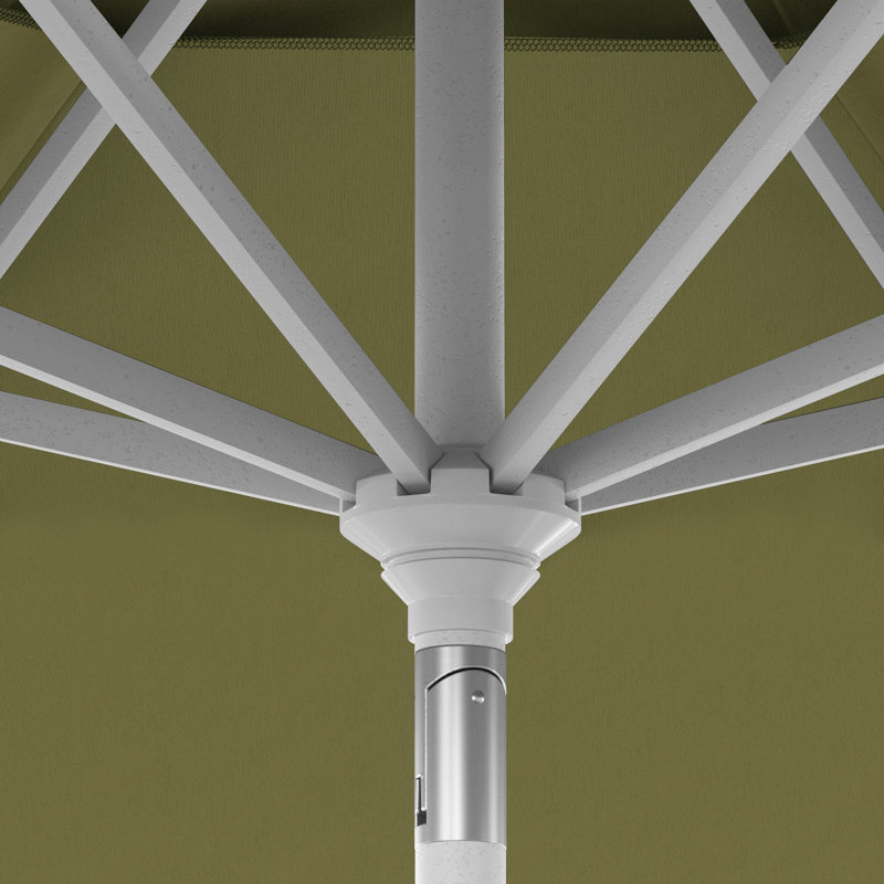 Parasol de patio blanc mat 11 pi., Coriandre Spectrum