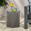 Table d'appoint en béton légère avec attrait moderne, forme pentagonale, 16,28 po x 16,28 po x 17,68 po, sans assemblage, table sauge grise, 16 x 16 x 18, assemblage requis, puce