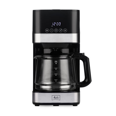Melitta Aroma Tocco 10-cup Drip Coffee Maker With Glass Carafe And Touch Control Display In Black