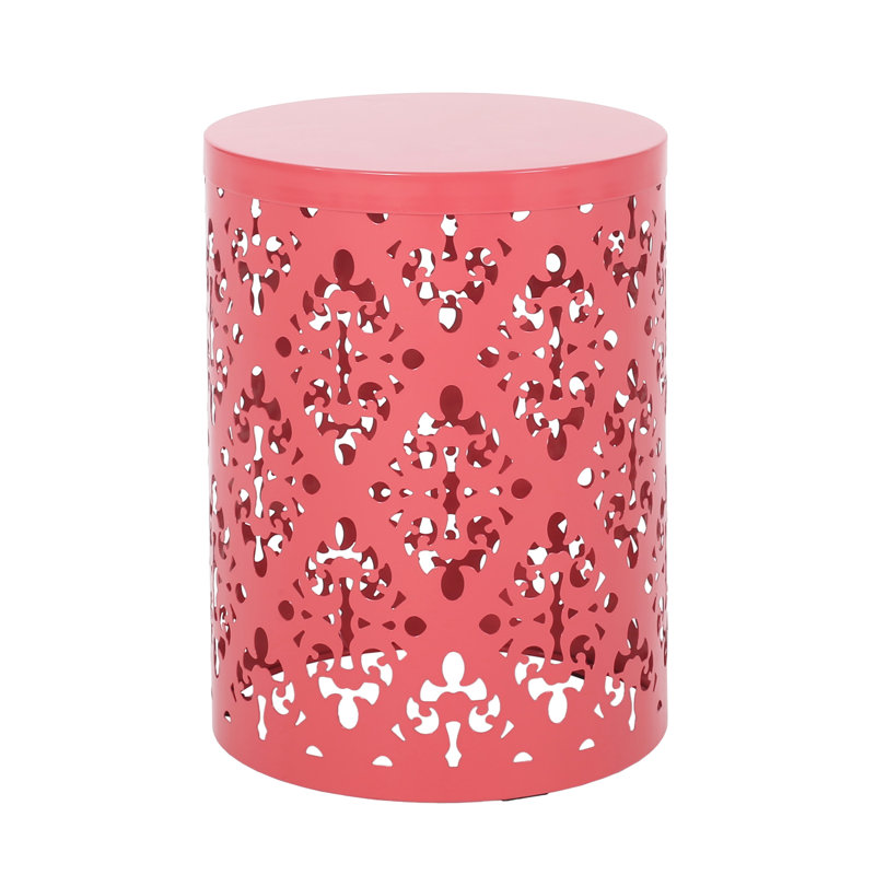 Metal S/2 End Table, Coral