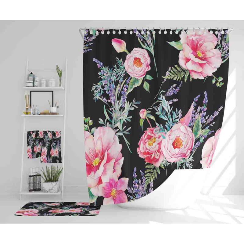 Natania Polyester Shower Curtain Set