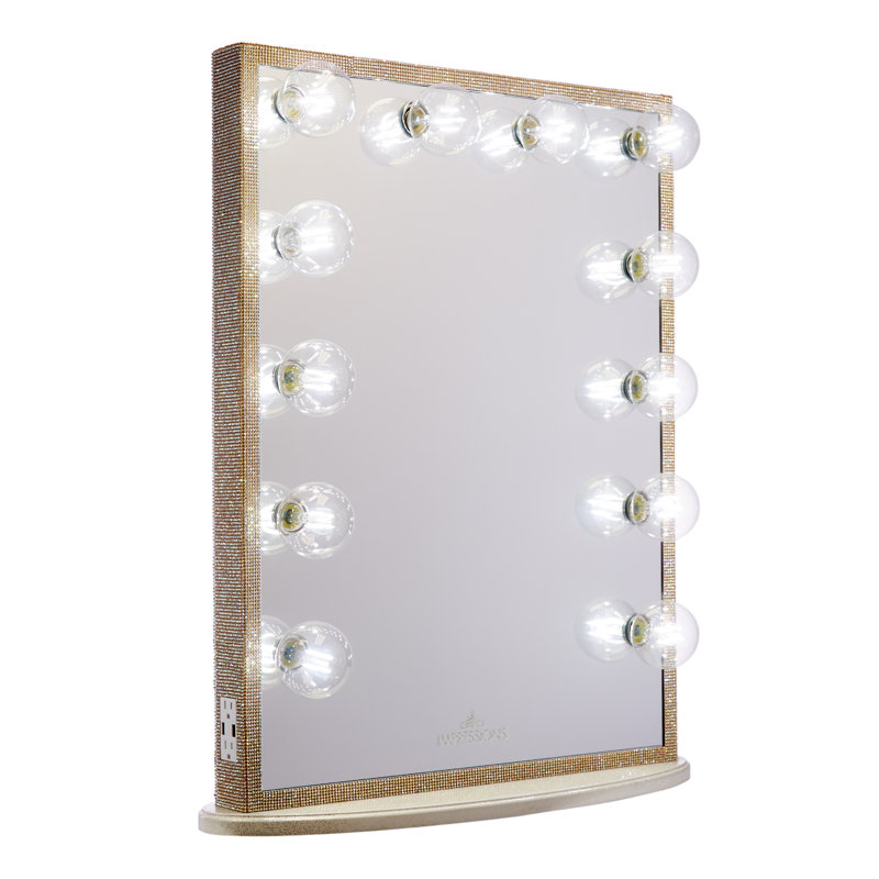 Miroir de maquillage Hollywood Glow XL, Cristal arc-en-ciel