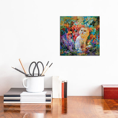 Cat Art by Leon Devenice - Wrapped Canvas Painting