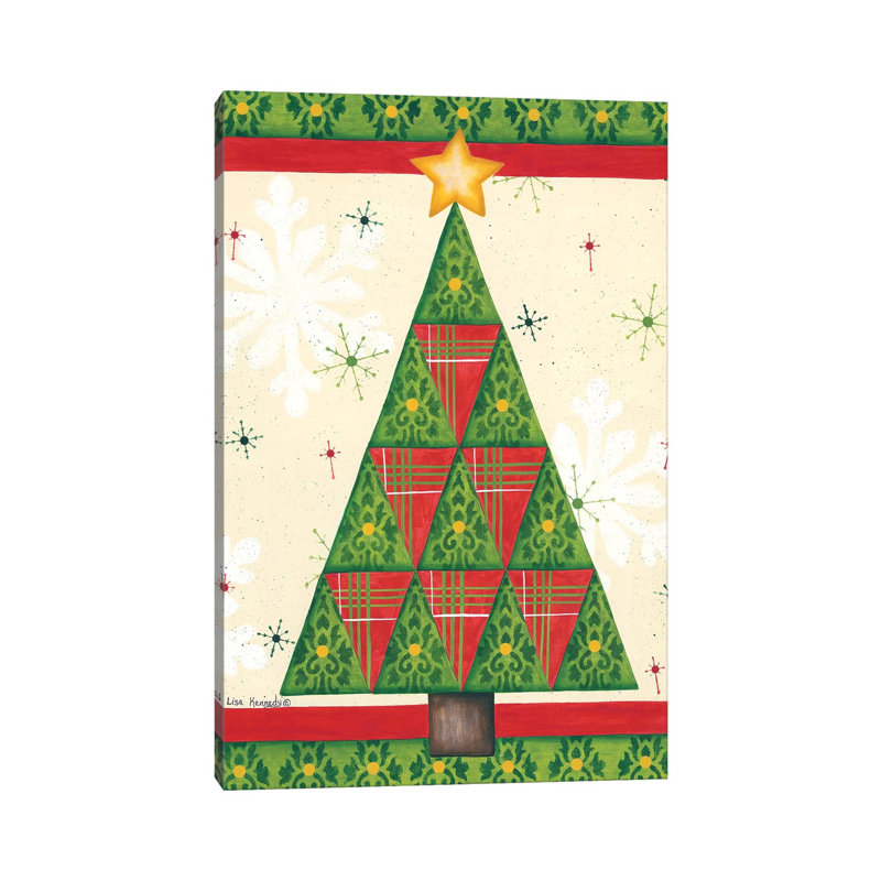 Triangle Tree by Lisa Kennedy - Wrapped Canvas Print, 101.6 cm H x 66.04 cm W x 1.91 cm D