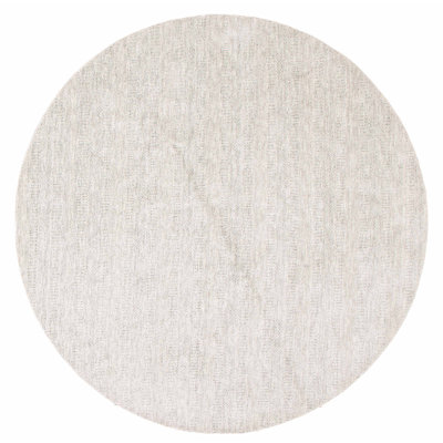 Hurain One-of-a-Kind 8'2" X 8'2" New Age Round Wool Area Rug in Light Blue