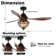 Batts 52'' Ceiling Fan with Light Kit