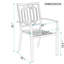 Ensemble repas de patio 5 pièces Alyah avec chaises en métal