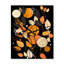 Horloge murale rétro avec fleurs sauvages en terre cuite II-99633379